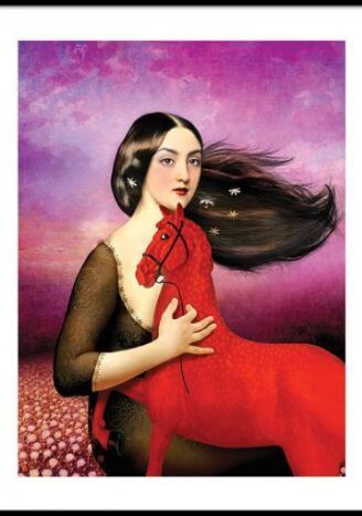 Plakat Ognista zaduma 30x40 cm
