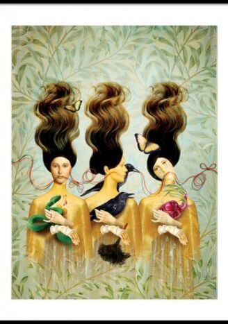 Plakat Trzy boginie 30x40 cm