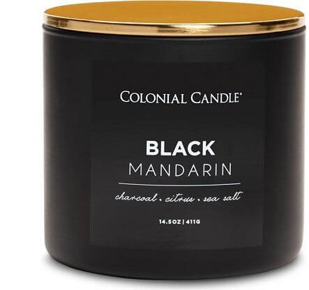 świeca zapachowa, colonial candle black mandarin