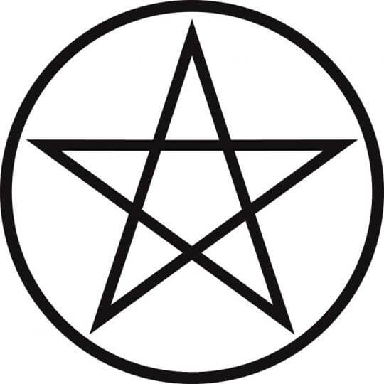 Rytuał ochronny z pentagramem