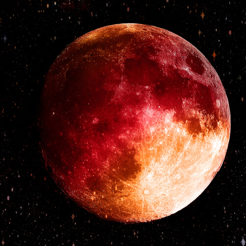 czerwony księżyc