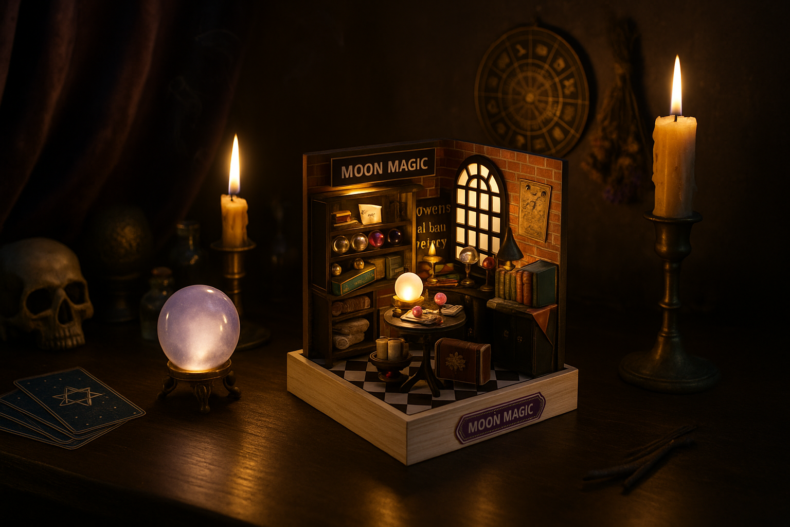 Magia na półce, czyli book nooki i miniaturowe domki dla miłośników wróżb i tarota
