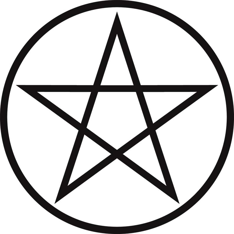 Rytuał ochronny z pentagramem