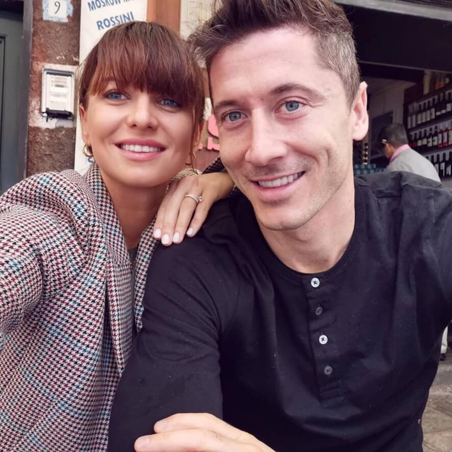 Robert i Anna Lewandowscy selfie