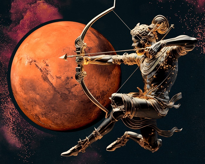 mars w strzelcu